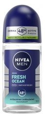 Deodorant Antibacterian Roll-On Nivea Men Fresh Ocean 48H 50 ml