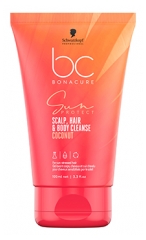 Schwarzkopf Bonacure Sun Protect Gel de curățare pentru corp, păr și scalp 100 ml