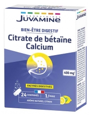 Juvamine Citrate de B&eacute;ta&iuml;ne Calcium 24 Comprim&eacute;s Effervescents
