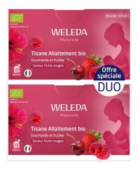Weleda Maternit&eacute; Bio bylinn&yacute; čaj na podporu kojen&iacute; s př&iacute;chut&iacute; červen&eacute;ho ovoce, sada 2 x 20 s&aacute;čků