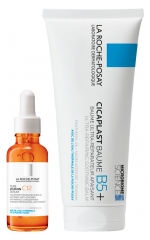 Rutina La Roche-Posay Cicaplast Booster de Luminozitate cu Vitamina C