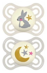 MAM 2 Soothers Perfect Night 2-6 Months