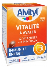 Alvityl Vitalit&eacute; 40 Comprim&eacute;s &agrave; Avaler