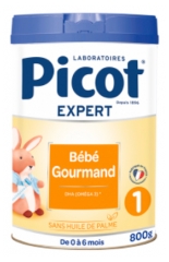 Picot Expert B&eacute;b&eacute; Gourmand 1 de 0 &agrave; 6 Mois 800 g