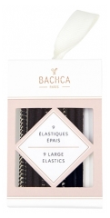 El&aacute;sticos Grossos Preto e Lurex Bachca x9