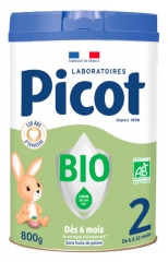 Picot Organic Follow-on Milk 2 6 to 12 Months 800 g