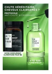 Lazartigue Thicker Hair Serum Anti-Chute Densifiant 50 ml + Boost Chute &amp; Croissance 30 G&eacute;lules