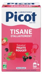 Picot Organic Red Fruit Flavor Breastfeeding Herbal Tea 20 Sachets