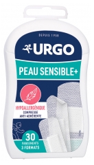 Urgo Gevoelige Huid + 30 Hypoallergene Pleisters 3 Formaten