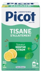 Picot Infusi&oacute;n de Lactancia Sabor Menta Lim&oacute;n Bio 20 Bolsitas