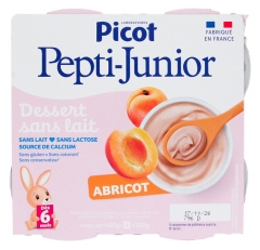 Picot Pepti-Junior Milchfreies Dessert Aprikose ab 6 Monaten 4 Becher