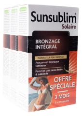 Nutreov Sunsublim Integreret Solbr&aelig;ndthed Normal Hud Pakke med 3 x 30 Kapsler
