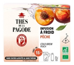 Th&eacute;s de la Pagode Eisgek&uuml;hlter Kr&auml;utertee Pfirsich Bio 6 Beutel
