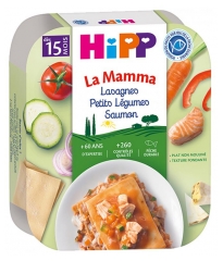 Lasania HiPP La Mamma cu Legume Mici și Somon de la 15 Luni 250 g