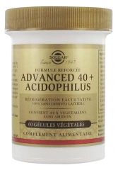 Solgar Advanced 40+ Acidophilus 60 C&aacute;psulas Vegetais