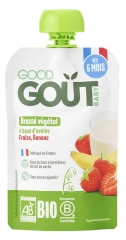 Good Go&ucirc;t Vegetabilsk Yoghurt Havre Jordb&aelig;r Banan fra 6 M&aring;neder &Oslash;kologisk 90 g