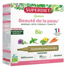 Superdiet Quatuor Lepote Kože Bio 20 Enot
