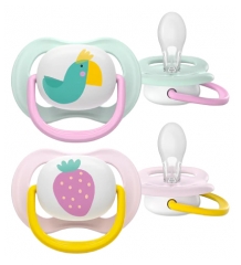 Avent Ultra Air Happy 2 Chupetas Ortod&ocirc;nticas 0-6 Meses
