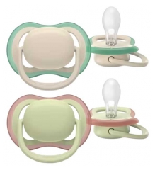 Avent Ultra Air Nature 2 Sucettes Unies Orthodontiques 6-18 Mois