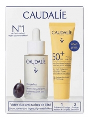 Caudalie Vinoperfect Siero Illuminante Anti-macchie 30 ml + Vinosun Fluido Protezione Molto Alta SPF50+ 20 ml in omaggio
