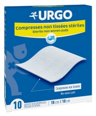 Urgo Tamponi Sterili non Tessuti 10 cm x 10 cm 10 Sacchetti da 2 Tamponi
