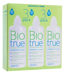 Bausch + Lomb Biotrue Soluci&oacute;n Multifunciones Lote de 3 x 300 ml