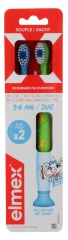 Elmex 2 Cepillos de Dientes Flexible 3-6 A&ntilde;os