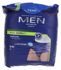Tena Men Active Fit Pants Plus Taille S/M 9 Sous-V&ecirc;tements Absorbants