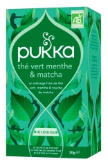 Pukka Th&eacute; Vert Menthe &amp; Matcha Bio 20 Sachets