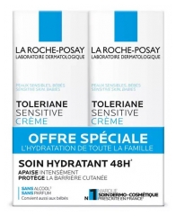 La Roche-Posay Tol&eacute;riane Sensitive Krēms 2 x 40 ml iepakojums