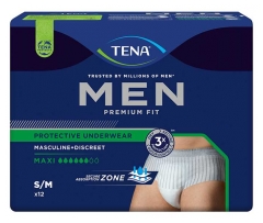 Tena Men Premium Fit Maxi Size S/M 12 Absorbent Underwear