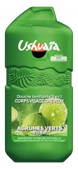 Ushua&iuml;a Ducha Tonificante 3en1 Cuerpo, Rostro y Cabello C&iacute;tricos Verdes 280 ml