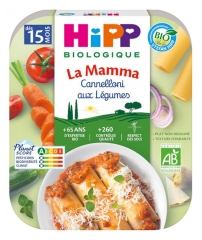HiPP La Mamma Vihanneksilla t&auml;ytetyt Cannellonit 15 kk ik&auml;isest&auml; eteenp&auml;in Bio 250 g