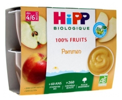 HiPP 100% Ovoce Jablka od 4/6 měs&iacute;ců Bio 4 Kel&iacute;mky