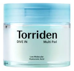 Torriden Dive In Multi Pad Verkwikkende en Kalmerende Hyaluronzuur 80 Schijfjes