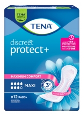 Tena Discreet Protect+ Maxi 12 Compresas Absorbentes