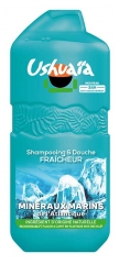 Ushua&iuml;a &Scaron;ampon a sprchov&yacute; gel Svěžest mořsk&yacute;ch miner&aacute;lů 490 ml