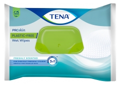 Tena Proskin Plastic-Free Wipes 48 Wipes
