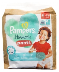 Pampers Harmonie Pantalones 24 Pa&ntilde;ales Talla 6 Envases Reciclados (15 kg y +)