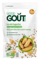 Good Go&ucirc;t Juustoiset Minipatongit Ripauksella Rosmariinia 10 kuukaudesta alkaen Bio 70 g