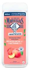 Le Petit Marseillais Ekstra Mild Bruser- & Badegel&eacute; Hvid Fersken og &Oslash;kologisk Nektarin 650 ml