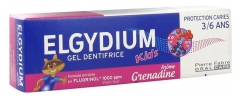 Elgydium Kids Pasta do Zęb&oacute;w w żelu Ochrona Przed Pr&oacute;chnicą 3/6 lat 50 ml - Aromat : Grenadyna