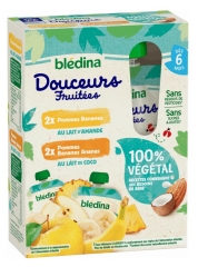 Bl&eacute;dina &Scaron;velnumai Su Vaisiais Nuo 6 Mėnesių 4 Pakuotės