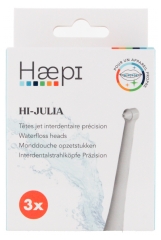 Haepi Julia 3 Cabezales de Chorro Interdental de Precisi&oacute;n