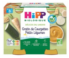 HiPP Poletni vrt Zelenjavna omaka s bučkami in zelenjavo od 8 mesecev naprej Bio 2 lončka