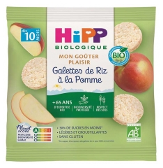 HiPP Min Njutning Riskakor med &Auml;pple fr&aring;n 10 M&aring;nader Bio 30 g
