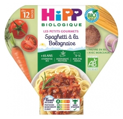 HiPP Mažieji gurmanai Spaghetti Bolognese nuo 12 mėn. Bio 230 g