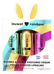 Inuwet Trio Rainbow Perfumowane Balsamy do Ust 3 x 3,5 g