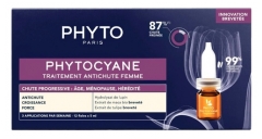 Phyto Phytocyane Progressiv H&aring;ravfallsbehandling f&ouml;r Kvinnor 12 x 5 ml