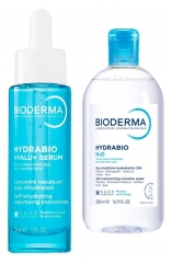 Bioderma Hydrabio Rutiini Hyalu+ Seerumi 30 ml + H2O Kosteuttava ja Meikinpoistava Misellivesi 500 ml